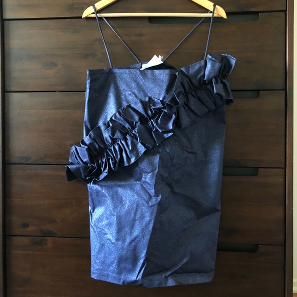 NWT! Urban Outfitters Ruffle Mini Dress! - Picture 5 of 8